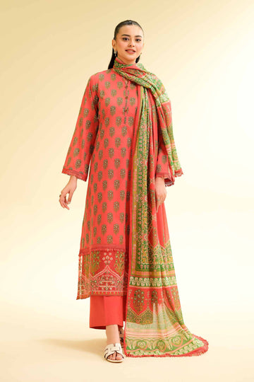 Nishat Linen 2 Piece - Printed Embroidered Suit - 42501160 Online Shopping